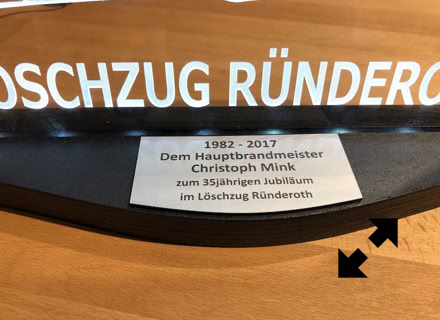 Schilder Gravur Bonn Lasergravur Böhm